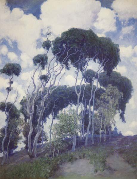 Guy Rose Laguna Eucalyptus oil painting image